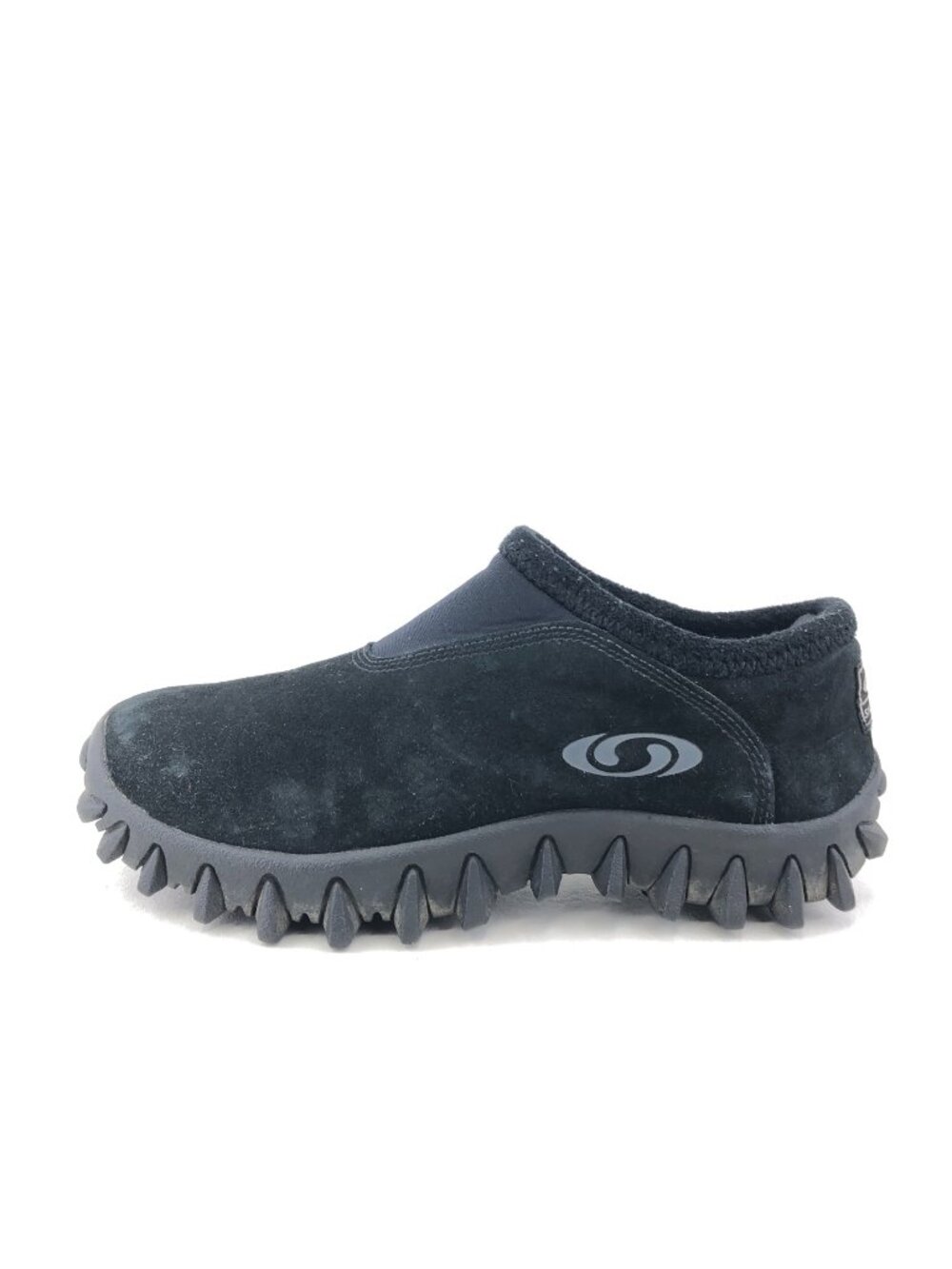 Salomon Contagrip Black Suede Slip-on Winter Shoes 9